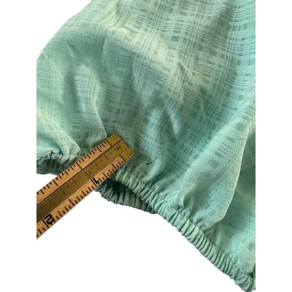 NWT Investments Woman 2X Top blouse Top Mint Green Balloon Sleeves Lined #2462 - Picture 12 of 12